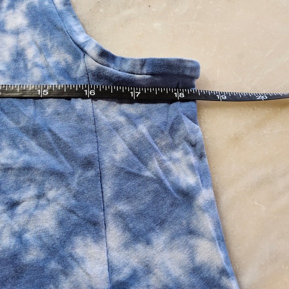 Chaps Women's Medium Tie Dye Sleeveless Tank Top Red White Blue Casual - Picture 6 of 7